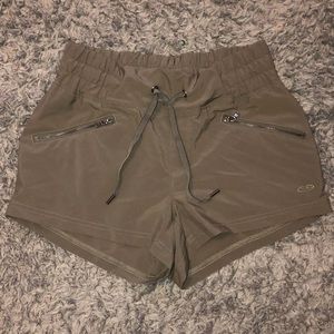 Cute Champion Athletic Shorts in Olive Green